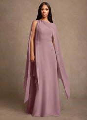Augday Liddie A-Line Pleated Chiffon Dress