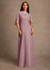 Augday Winnifred A-Line Beaded Chiffon Dress