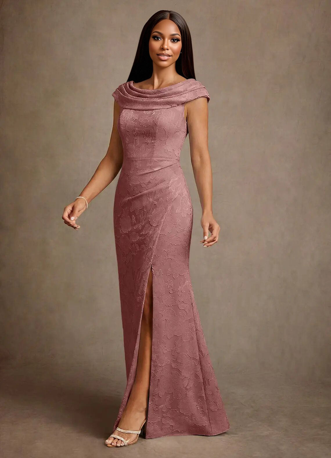 Augday Irvine A-Line Pleated Floral Burnout Dress