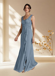 Augday Edelin A-Line Sweetheart Neckline Pleated Mesh Dress