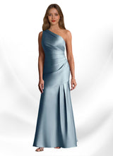 Augday Haifa Mermaid One Shoulder Stretch Satin Dress
