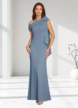 Augday Myers Mermaid Pleated Stretch Crepe Dress