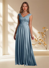 Augday Amethyst A-Line Lace Dress