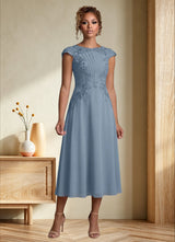 Augday Crista A-Line Lace Chiffon Dress