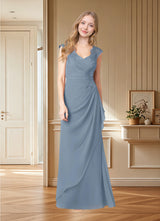 Augday Gladys A-Line Queen Anne Lace Chiffon Dress