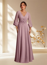 Augday Yorba A-Line Lace Chiffon Dress