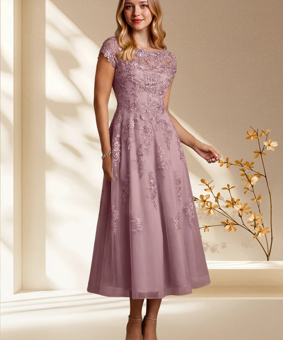 Augday Jolanda A-Line Lace Dress