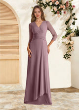 Augday Mayfield A-Line Pleated Chiffon Dress