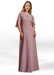 Augday Winnifred A-Line Beaded Chiffon Dress
