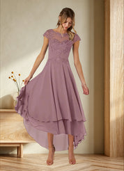 Augday Shonda Lace Chiffon Dress