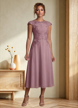 Augday Crista A-Line Lace Chiffon Dress