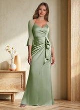 Augday Nampa Sheath Pleated Mesh Dress
