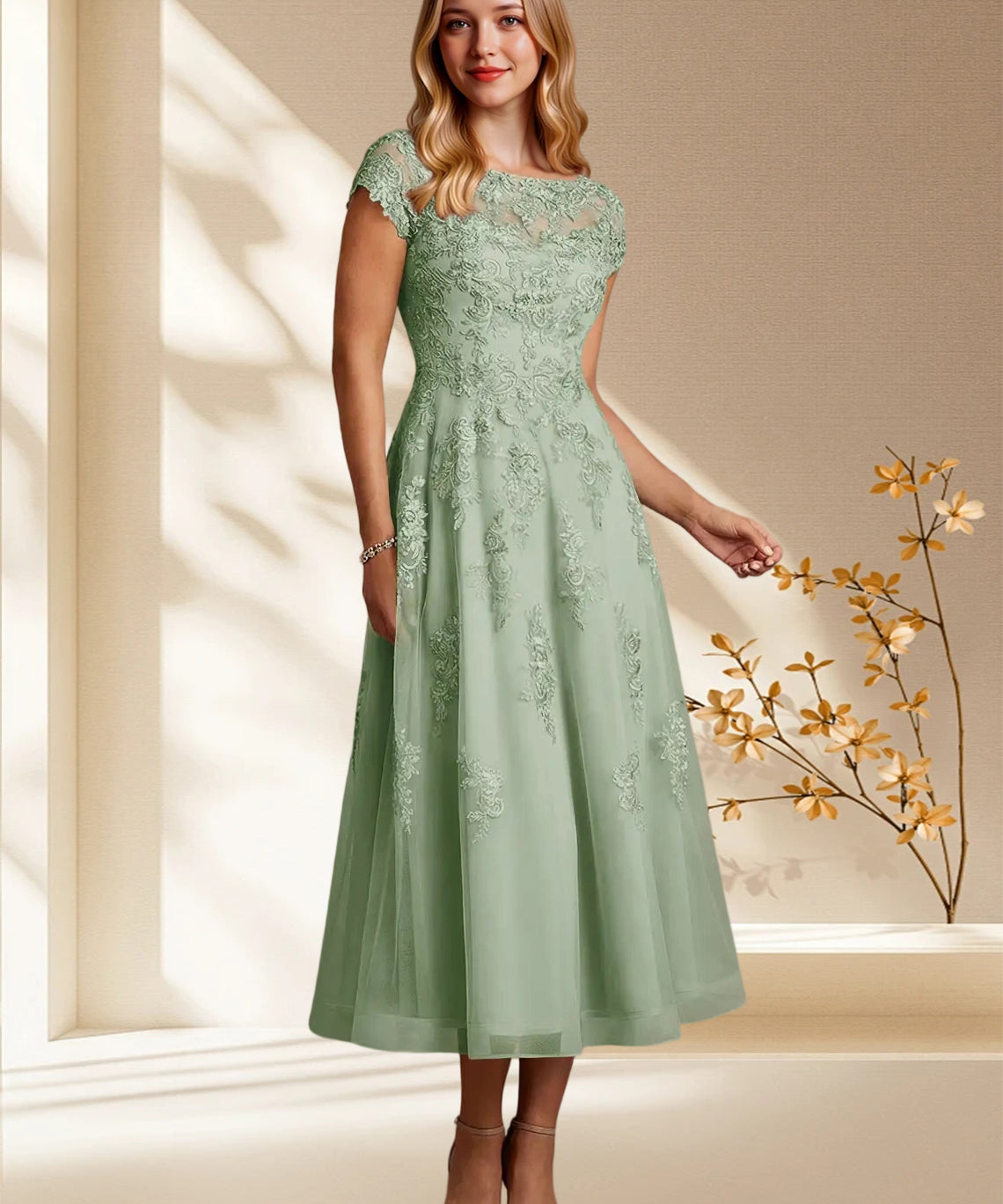 Augday Jolanda A-Line Lace Dress