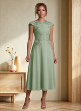 Augday Crista A-Line Lace Chiffon Dress