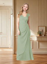 Augday Gladys A-Line Queen Anne Lace Chiffon Dress