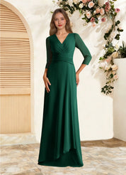 Augday Mayfield A-Line Pleated Chiffon Dress