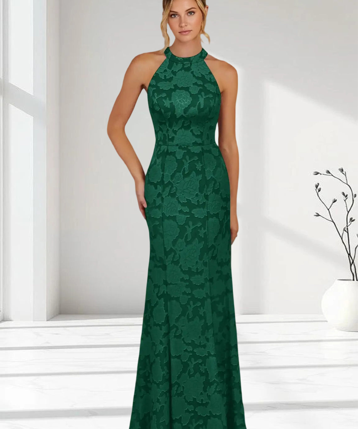 Augday Tyra Mermaid Floral Burnout Dress