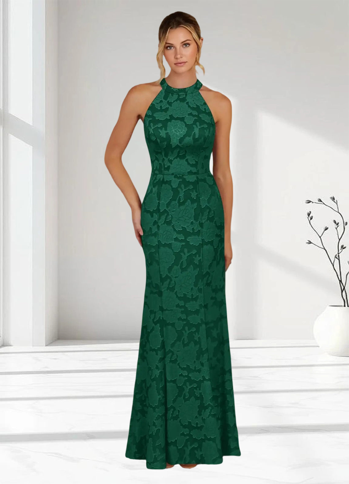 Augday Tyra Mermaid Floral Burnout Dress