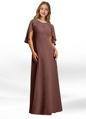 Augday Winnifred A-Line Beaded Chiffon Dress