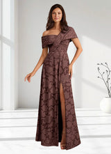 Augday Milton Milton A-Line Pleated Floral Burnout Dress
