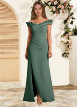 Augday Jettie Sheath Pleated Chiffon Dress