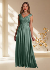 Augday Amethyst A-Line Lace Dress