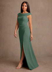 Augday Irvine A-Line Pleated Chiffon Dress