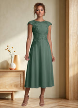 Augday Crista A-Line Lace Chiffon Dress