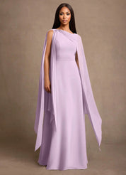 Augday Liddie A-Line Pleated Chiffon Dress