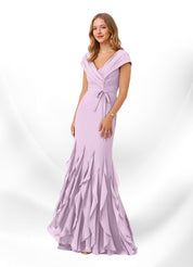 Augday Bailora Mermaid Ruched Chiffon Dress