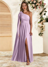 Augday Lancaster A-Line One Shoulder Chiffon Dress