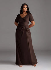 Augday Bessie A-Line Pleated Mesh Dress Plus Size