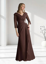 Augday Jaycee A-Line Chiffon Dress