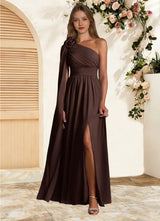 Augday Lancaster A-Line One Shoulder Chiffon Dress