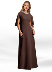 Augday Winnifred A-Line Beaded Chiffon Dress