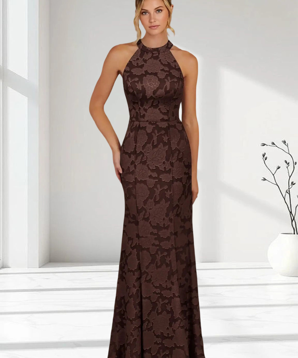 Augday Tyra Mermaid Floral Burnout Dress