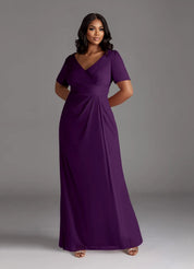 Augday Bessie A-Line Pleated Mesh Dress Plus Size