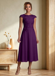 Augday Crista A-Line Lace Chiffon Dress