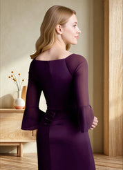 Augday Nampa Sheath Pleated Mesh Dress