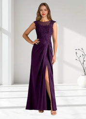 Augday Santa Barbara Sheath Pleated Stretch Satin Dress