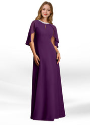 Augday Winnifred A-Line Beaded Chiffon Dress