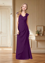 Augday Gladys A-Line Queen Anne Lace Chiffon Dress