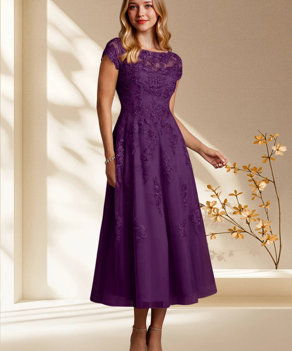 Augday Jolanda A-Line Lace Dress