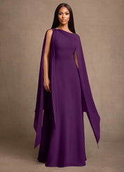 Augday Liddie A-Line Pleated Chiffon Dress