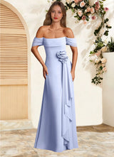 Augday Amherst A-Line Off the Shoulder Chiffon Dress