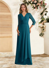 Augday Mayfield A-Line Pleated Chiffon Dress