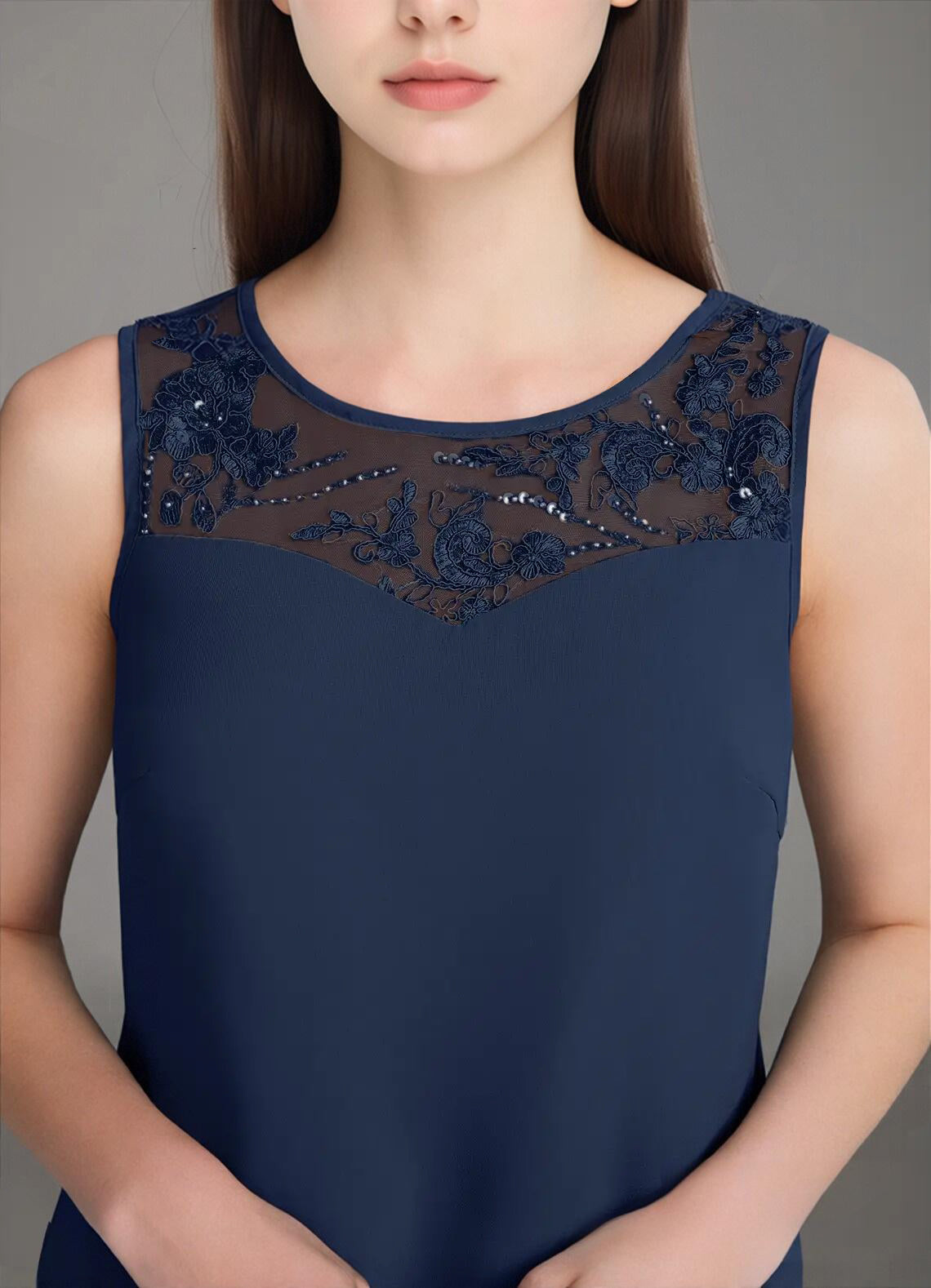 Augday Maura Mother of the Bride Dresses Jumpsuit Pantsuit Sequins Chiffon Dress