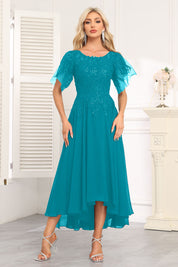Augday Chiffon Lace Sequins Mother of the Bridesmaid Dresses