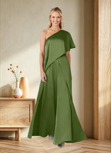 Augday Hagretta Jumpsuit/Pantsuit Stretch Satin Dress