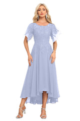Augday Chiffon Lace Sequins Mother of the Bridesmaid Dresses